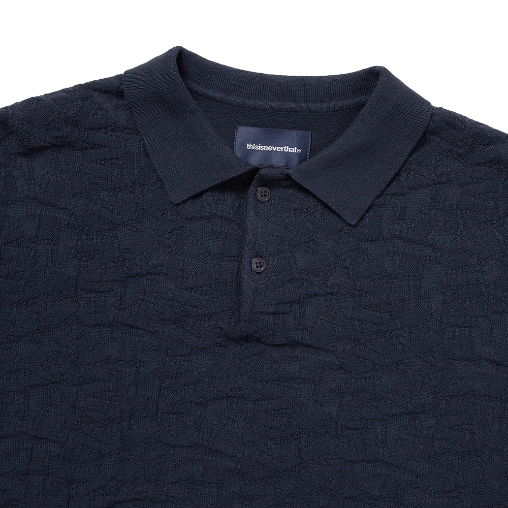 This Is Never That Stacked TNT SS Knit Polo - Navy