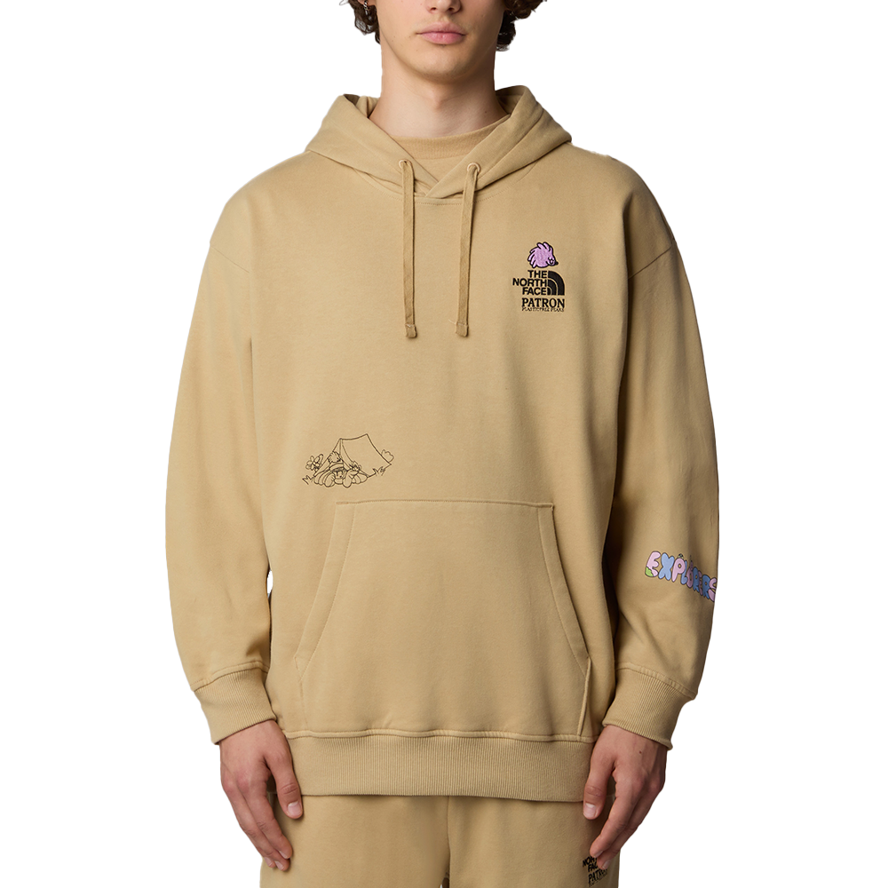 The North Face Mountain Cleanup Oversized Hoodie - Khaki Stone