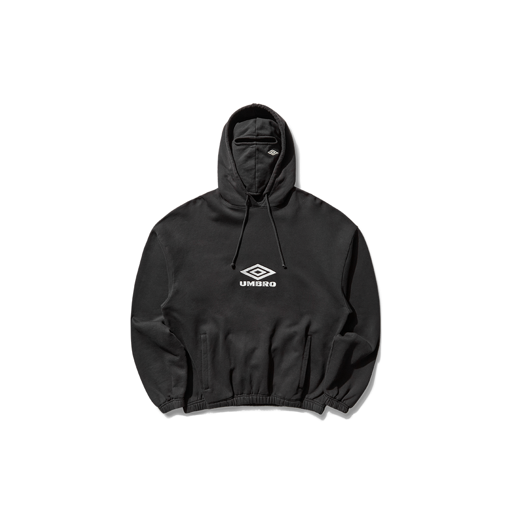 Umbro OG Logo Mask Hoodie - Washed Black