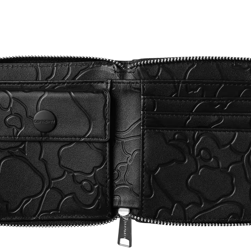 Carhartt WIP Camo Duck Wallet - Black/Black
