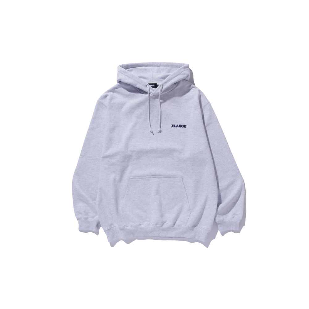 XLarge Chenille Slanted OG pullover Hoodie - Ash