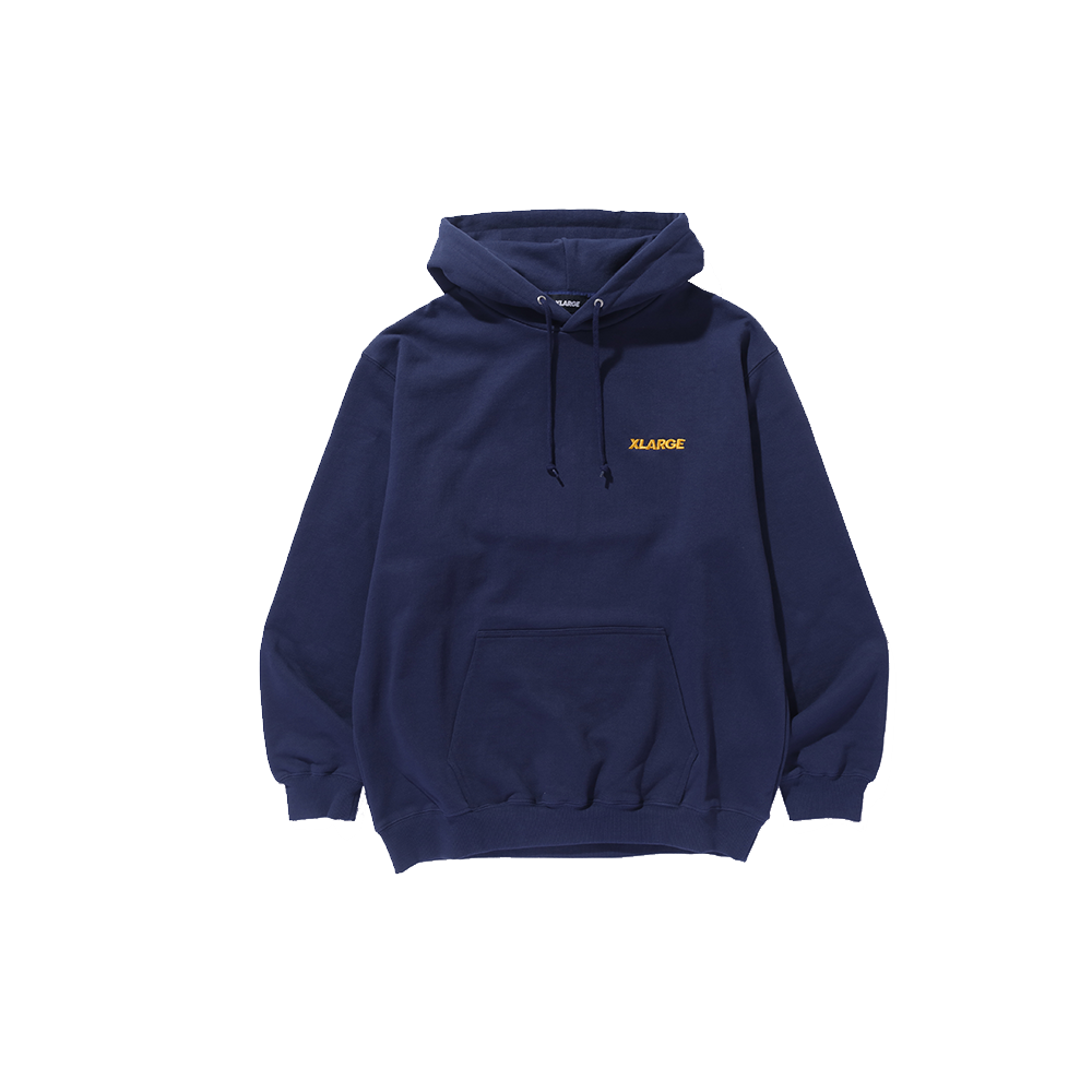 XLarge Chenille Slanted OG pullover Hoodie - Navy