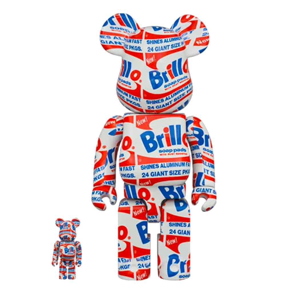 Bearbrick 400% Andy Warhol Brillo Box 2-Pack