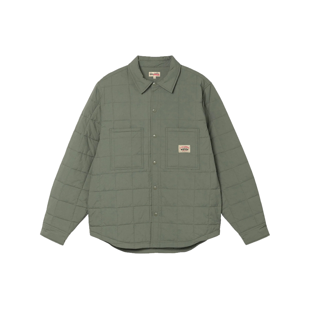Stussy Quilted Fatigue Shirt - Green