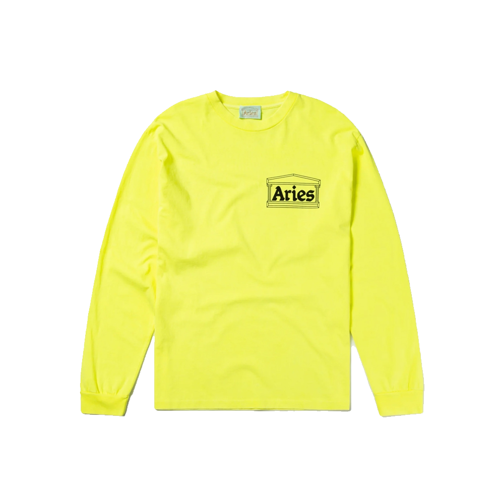 Aries Temple LS Tee - Safety Yellow