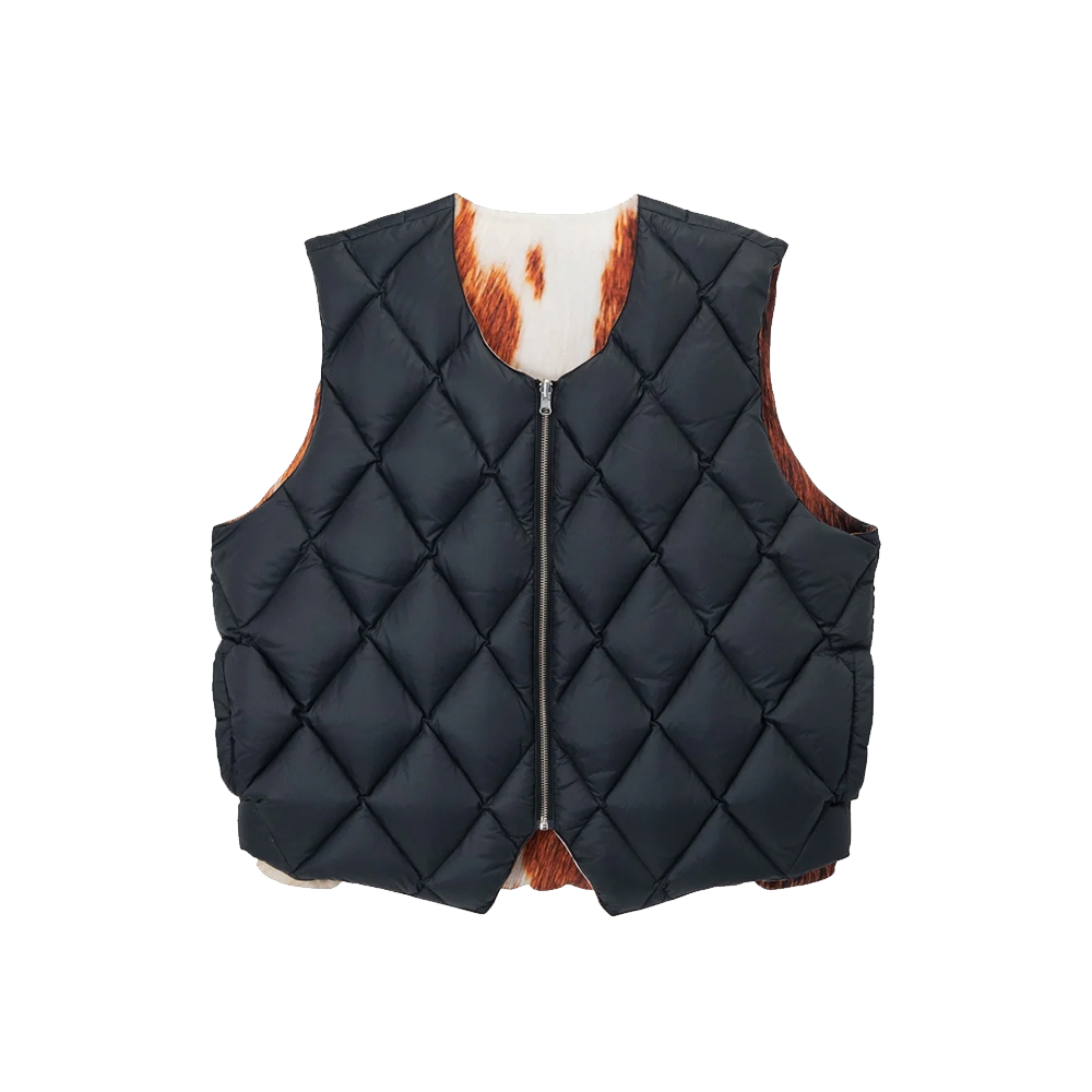 Stussy Reversible Quilted vest - Cowhide